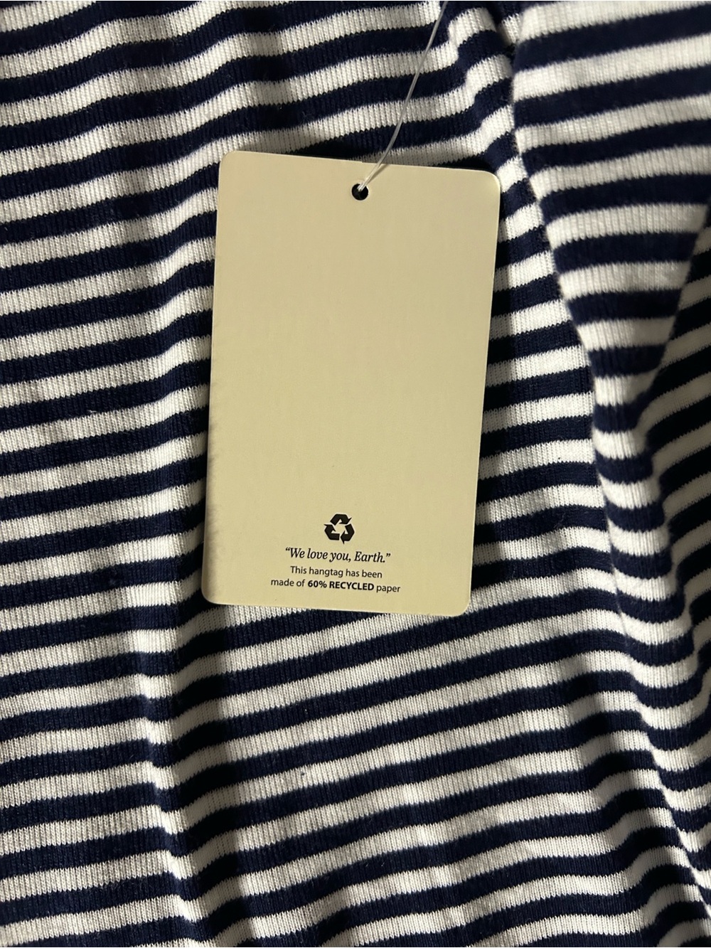 Pink Republic Taupe & White Striped V-Neck Long Sleeve Top - Picture 8 of 8